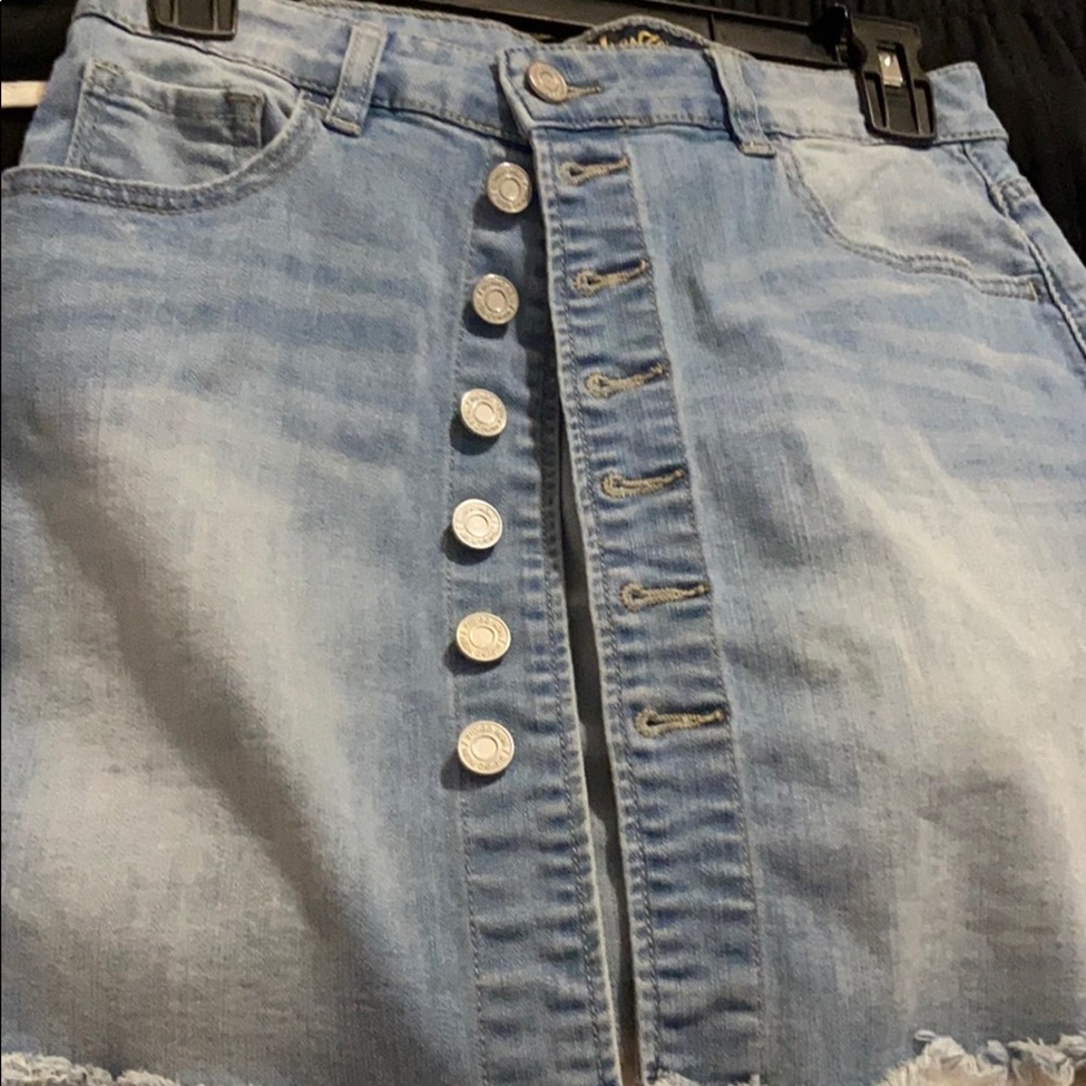 button up jean shirt!